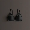Black, seamless, tight-fitting bras for comfortable and breathable women Specification image